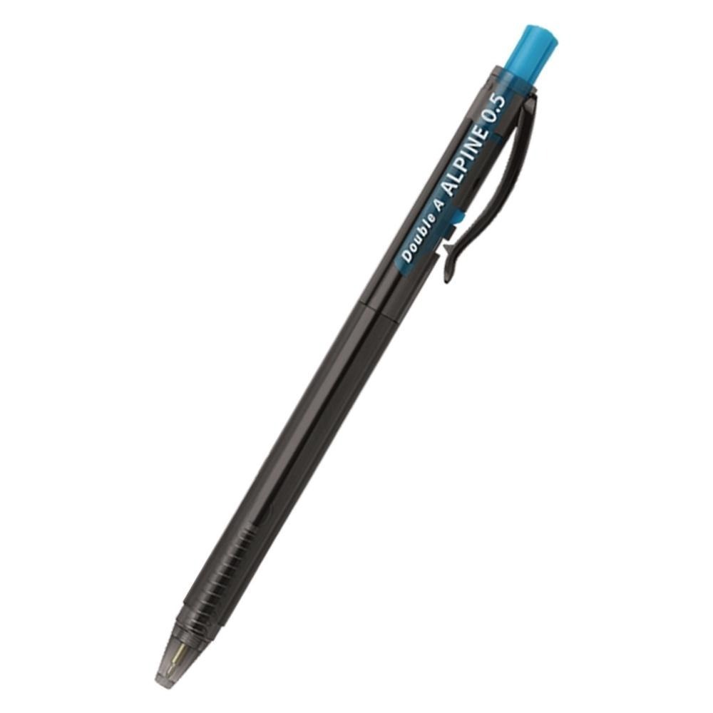 【Double A】Alpine 按壓式原子筆（0.5mm / 0.7mm）藍 / 黑 / 紅 側壓式 圓珠筆-細節圖4