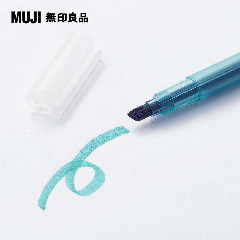 【MUJI 無印良品】淡彩螢光筆（淡藍 / 橘紅 / 芥黃 / 墨灰 / 橄欖 / 淺紫）-細節圖5