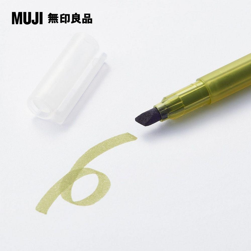 【MUJI 無印良品】淡彩螢光筆（淡藍 / 橘紅 / 芥黃 / 墨灰 / 橄欖 / 淺紫）-細節圖7