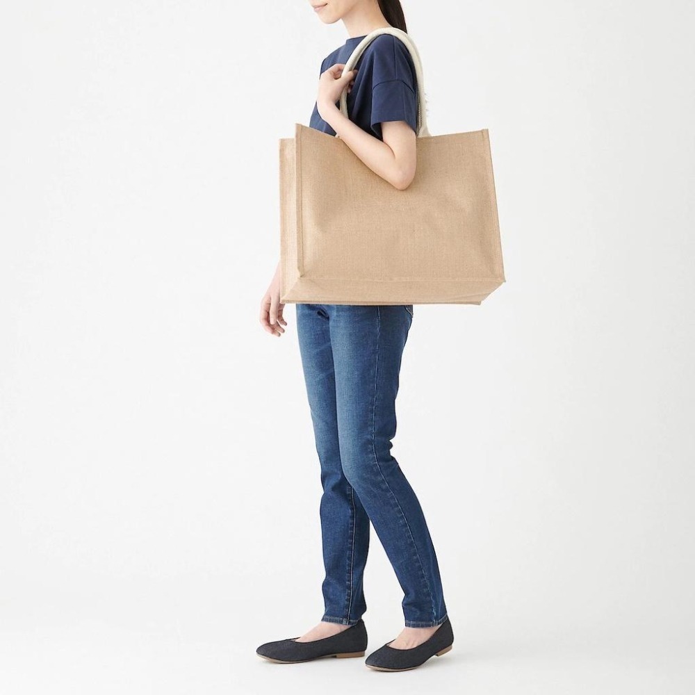 【MUJI 無印良品】黃麻購物袋（A3 / A4 / B5 / A6 / A4縱型）-細節圖2