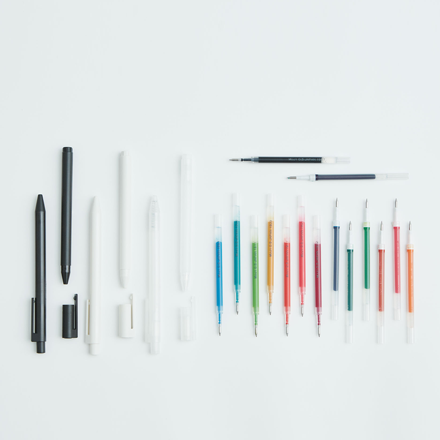 【MUJI 無印良品】自由換芯 滑順 膠墨筆 筆芯 & 筆管（附蓋 / 按壓 / 0.38 / 0.5）現貨-細節圖6