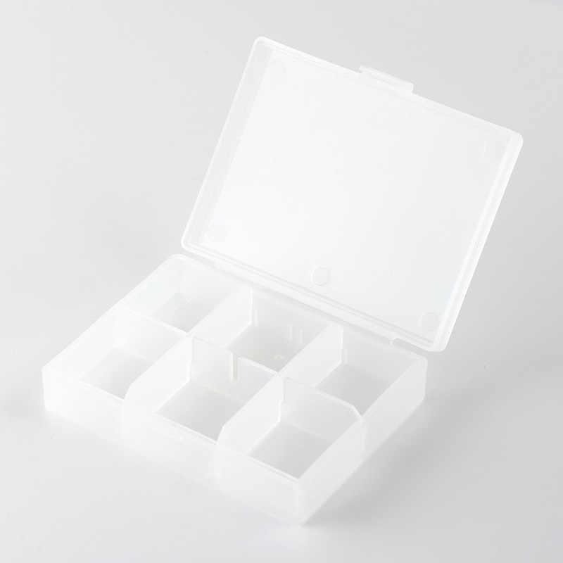 【MUJI 無印良品】聚丙烯 小物盒 藥盒 捲線收納盒 手機立架 連結式藥盒-細節圖2