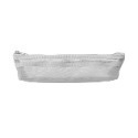 【MUJI 無印良品】尼龍網眼筆袋 - 船型（黑 / 灰）（大 / 小）新款-規格圖8