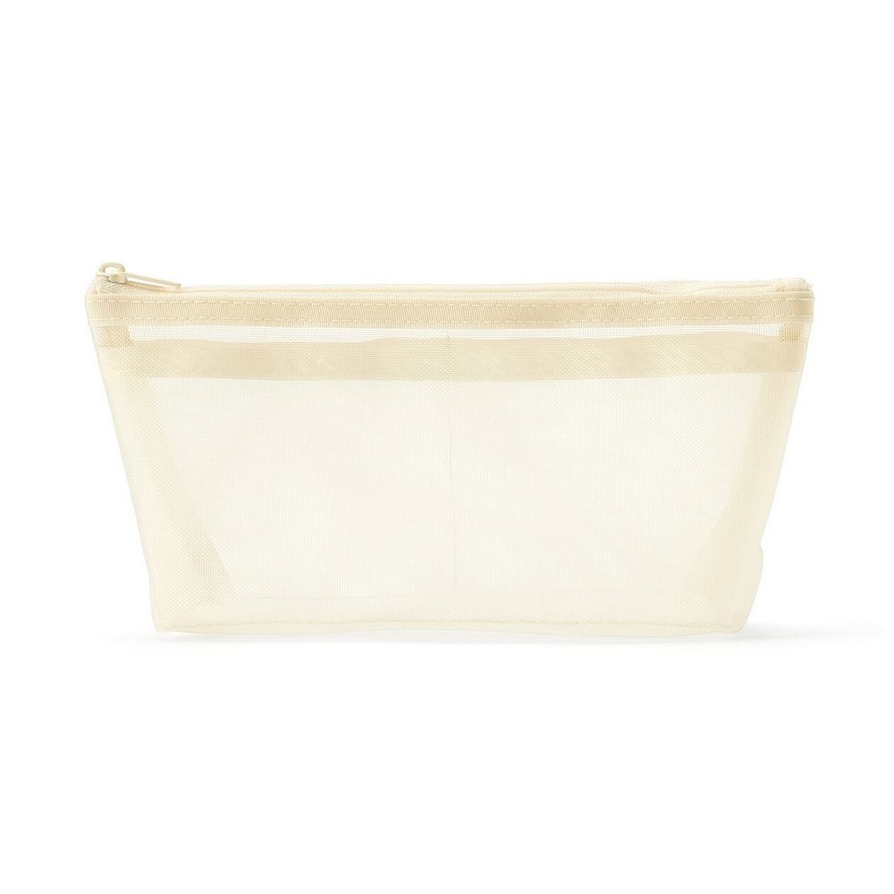 【MUJI 無印良品】尼龍網眼筆袋 - 船型（黑 / 灰）（大 / 小）新款-規格圖8