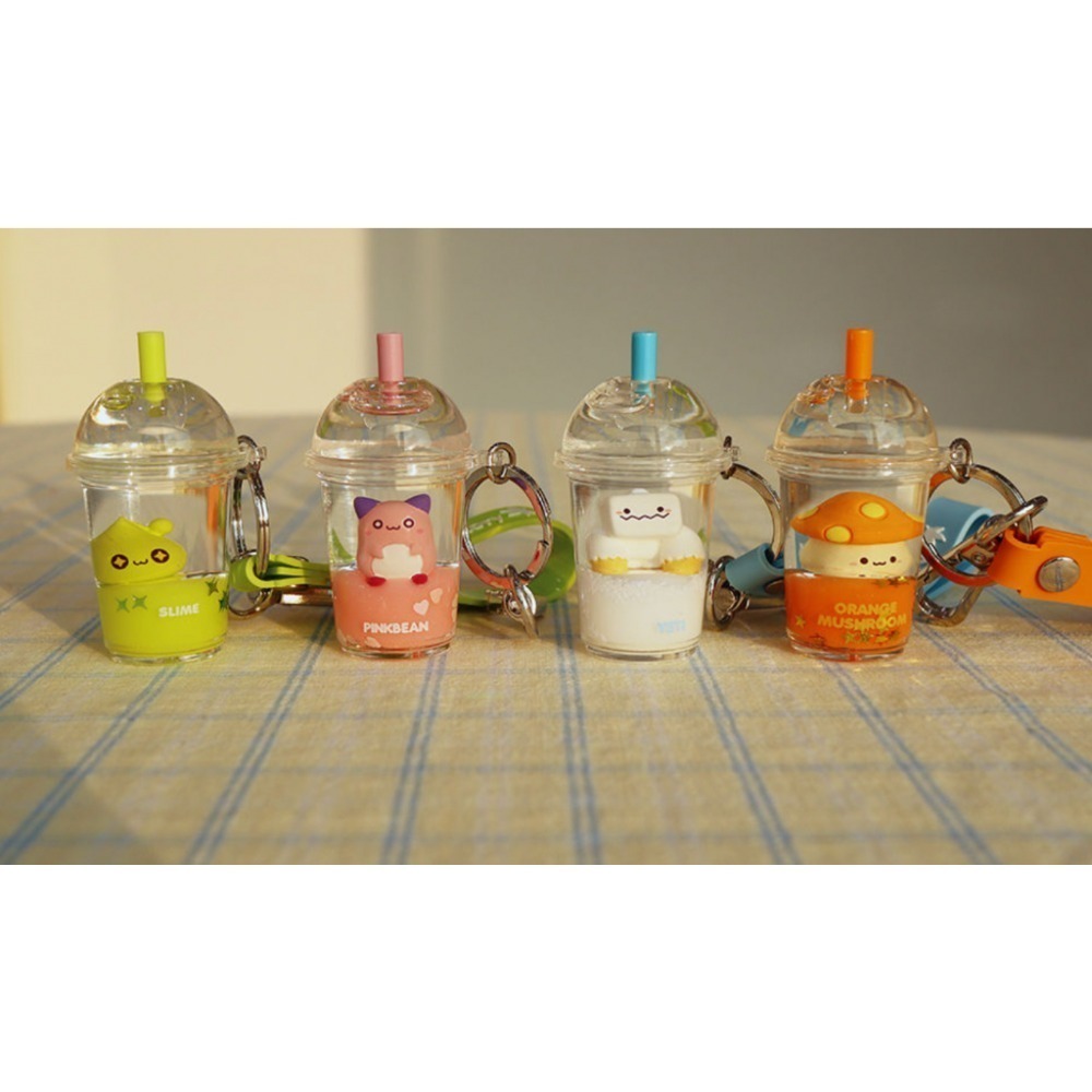 【楓之谷】韓國 MapleStory 官方周邊 鑰匙圈 飲料杯子吊飾（菇菇寶貝 / 雪吉拉 / 皮卡啾 / 綠水靈）-規格圖8