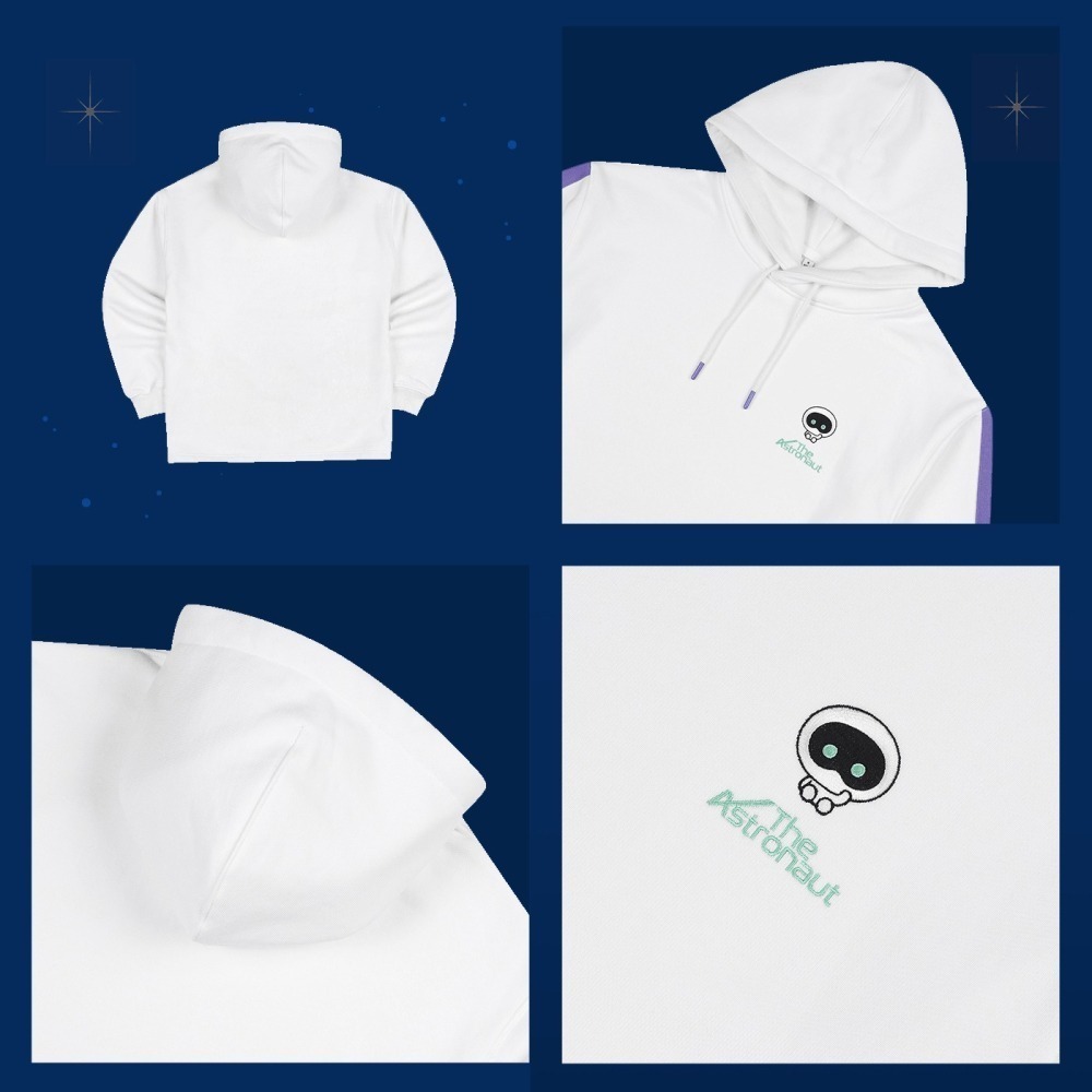 【The Astronaut】BTS Jin 專輯週邊 官方正版 wootteo 帽T（M）附特典貼紙-細節圖6