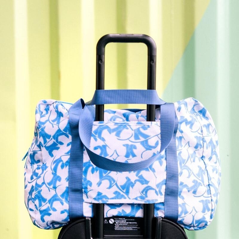 【murmur】旅行袋│博客來 X 錦源興聯名限定（藍白拖）輕簡旅袋、折疊收納袋 絕版商品-細節圖2