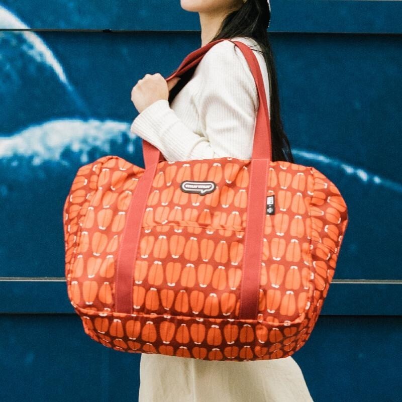 【murmur】旅行袋│博客來 X 錦源興聯名限定（藍白拖）輕簡旅袋、折疊收納袋 絕版商品-細節圖6