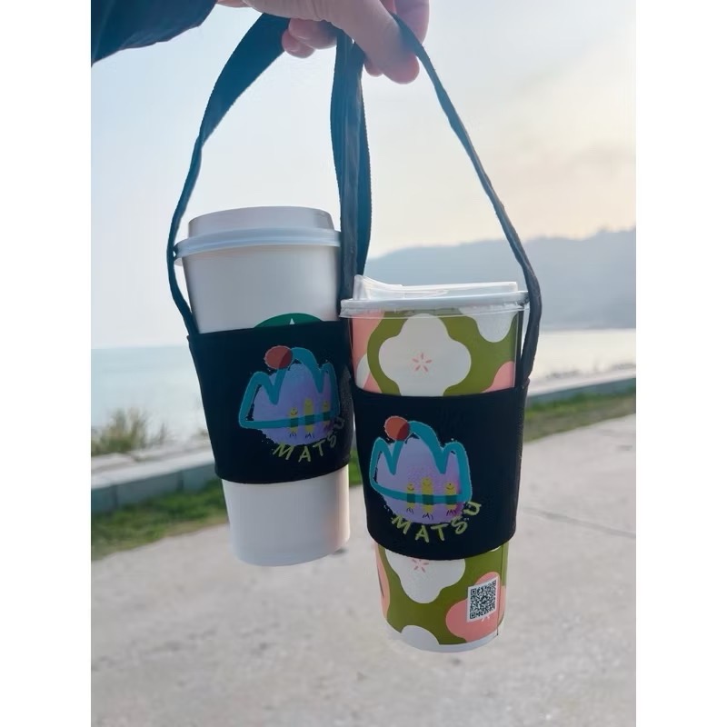 馬祖飲料提袋 棉布袋 外島 伴手禮 獨家商品馬祖是環保♻️的小島一點要戴上飲料杯袋-細節圖2