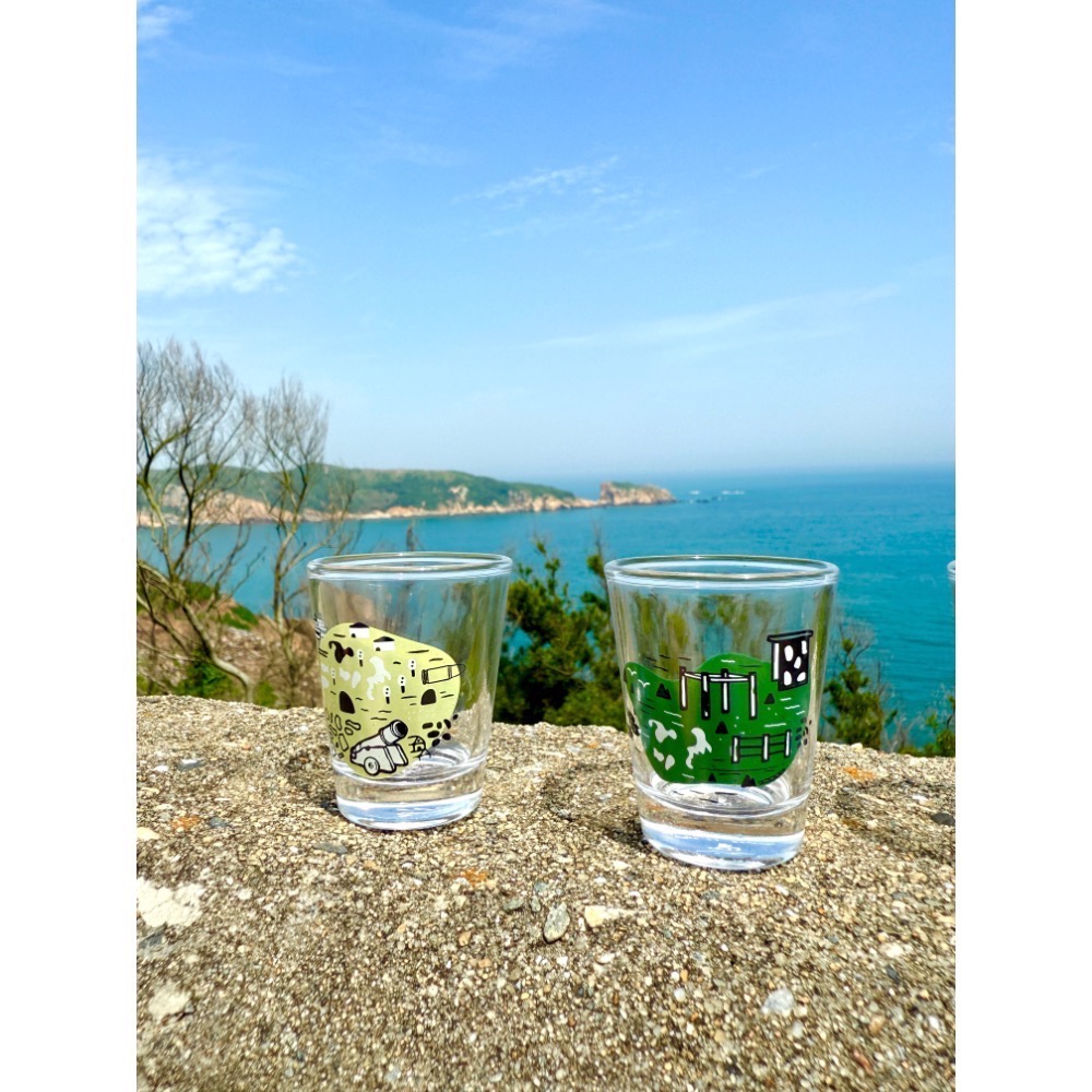 下殺折扣7.1折 島日子 玻璃高粱酒杯 - 同島 軍事圖騰系列（一組4個）-細節圖3