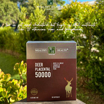 (🐨澳貨紐物)澳洲  Wealthy Health－鹿胎盤 50000 ＊60／50000 ＊100-細節圖2