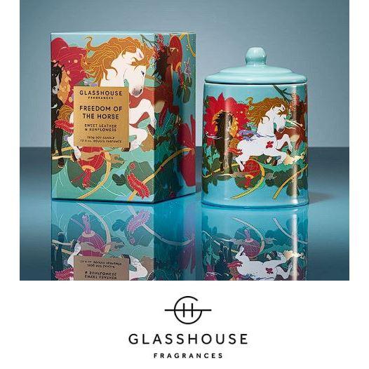 Glasshouse Fragrances－馬兒的自由 蠟燭 2026限定 馬年＊380g-細節圖3