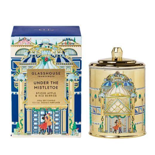 2025限定 Glasshouse Fragrances－薑餅屋／聖誕夜 ／槲寄生下／白色聖誕／冬季仙境＊380g 蠟燭-細節圖3