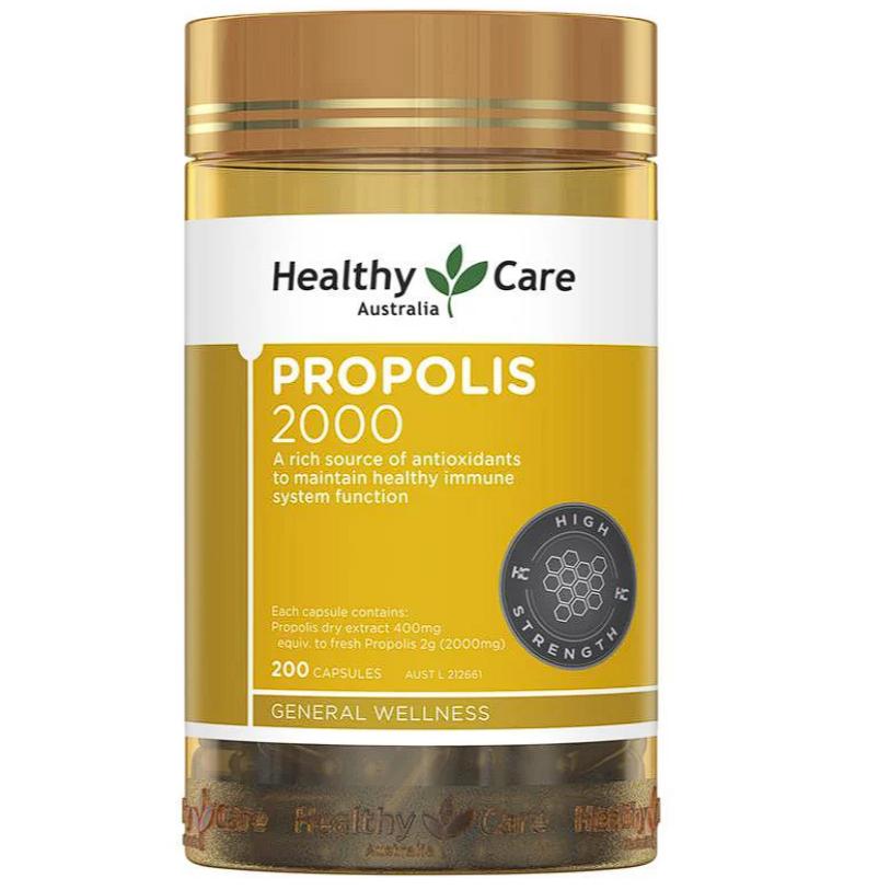 (🐨澳貨紐物)澳洲 Healthy Care－蜂膠 1000mg／2000mg／3800mg＊200-細節圖2