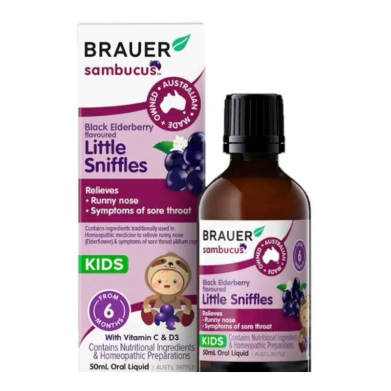 (🐨澳貨紐物）Brauer Sambucus - 兒童 黑接骨木 強效 / 鼻涕 /  乾咳 / 免疫力 * 100ml-細節圖2