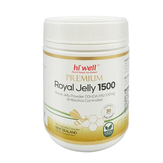 Hi Well Premium－蜂王乳／蜂王漿 1500mg 10HDA6%(30mg) 1500＊100／300　＂素-細節圖2