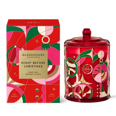(🐨澳貨紐物) Glasshouse Fragrances－薑餅屋／聖誕節前夕／槲寄生下／白色聖誕 三重香豆蠟燭＊380-細節圖3