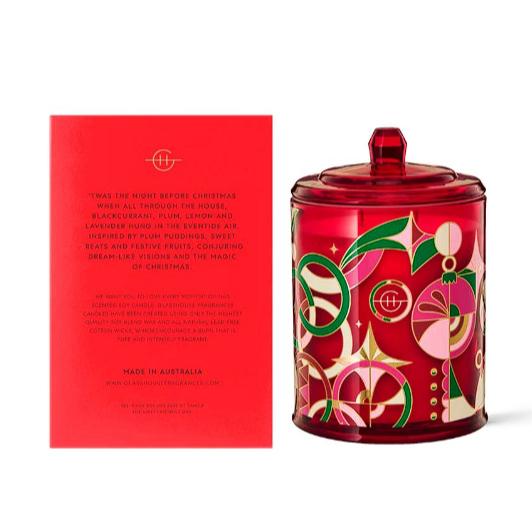 (🐨澳貨紐物) Glasshouse Fragrances－薑餅屋／聖誕節前夕／槲寄生下／白色聖誕 三重香豆蠟燭＊380-細節圖4