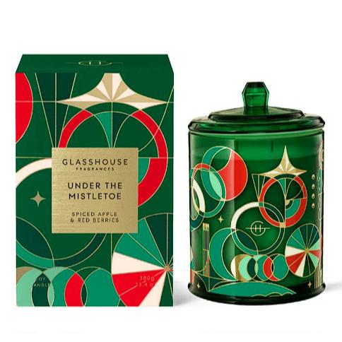 (🐨澳貨紐物) Glasshouse Fragrances－薑餅屋／聖誕節前夕／槲寄生下／白色聖誕 三重香豆蠟燭＊380-細節圖5