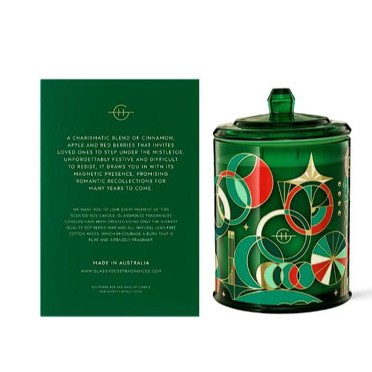 (🐨澳貨紐物) Glasshouse Fragrances－薑餅屋／聖誕節前夕／槲寄生下／白色聖誕 三重香豆蠟燭＊380-細節圖6