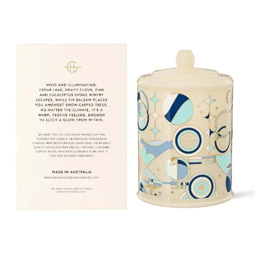 (🐨澳貨紐物) Glasshouse Fragrances－薑餅屋／聖誕節前夕／槲寄生下／白色聖誕 三重香豆蠟燭＊380-細節圖8