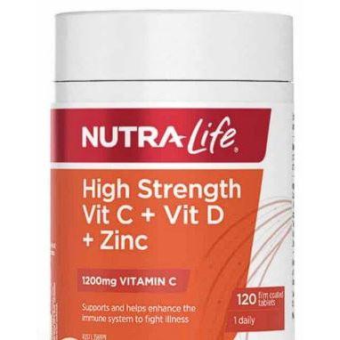 （🐨澳貨紐物）澳洲 Nutralife－高強度 維生素C + 維生素D + 鋅 1200mg＊60／120-細節圖2
