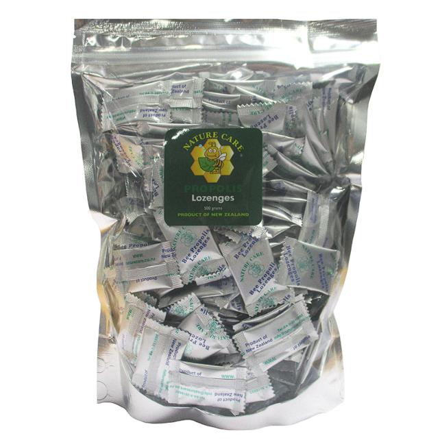 (🐨澳貨紐物)紐西蘭 Nature Care－蜂膠喉糖 原味 - 怡人薄荷／清新檸檬／特涼薄荷 250g／500g／１k-細節圖2