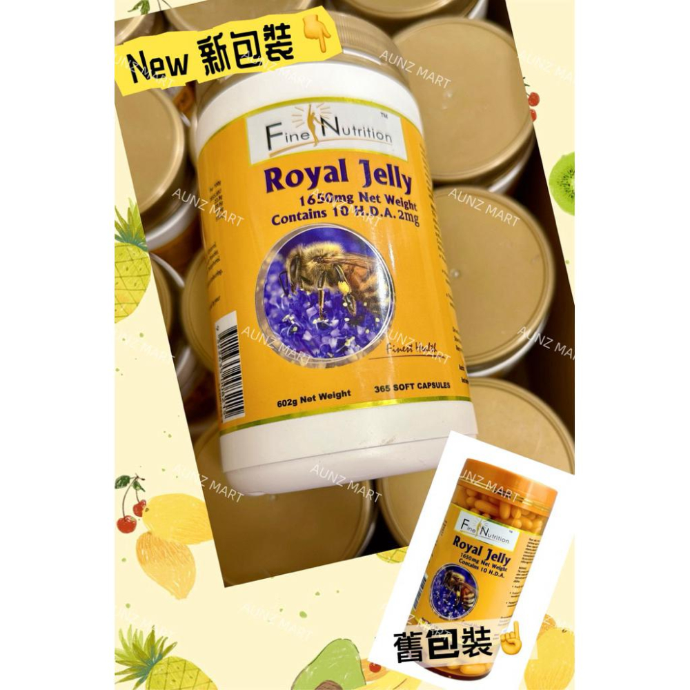 (🐨澳貨紐物)澳洲 Fine Nutrition-Royal Jelly 蜂王乳 1650mg 10-HDA *365-細節圖3