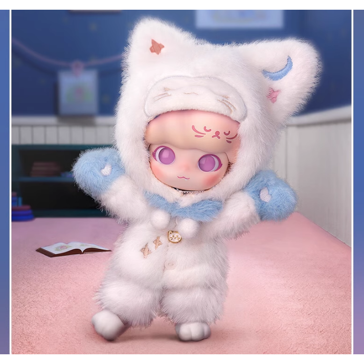 【3C配件倉】~預購商品~ POPMART 泡泡瑪特 DIMOO 夢遊系列 可動人偶 夜貓 貓咪殿下-細節圖2