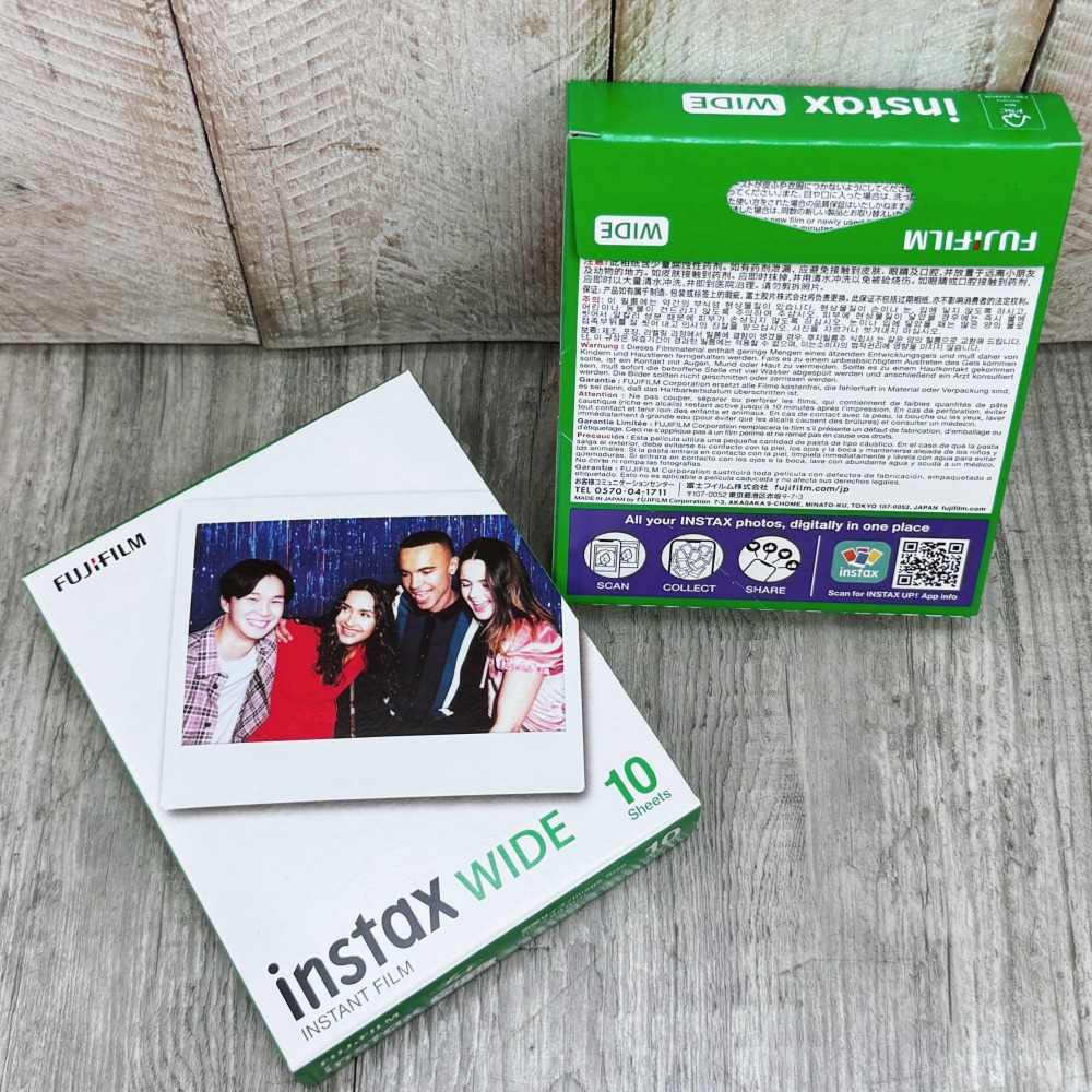 【3C配件倉】FUJIFILM 富士 Instax Wide 拍立得 寬幅 寬版 白邊 空白底片 一盒10張-細節圖2