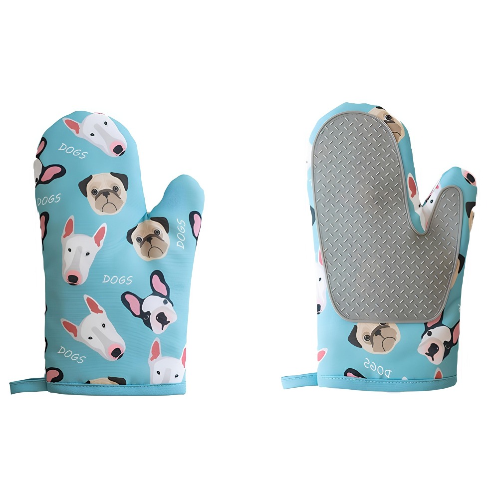 巴哥犬 PUG 巴哥 可愛狗狗 隔熱防燙手套 廚房烘焙手套-細節圖2