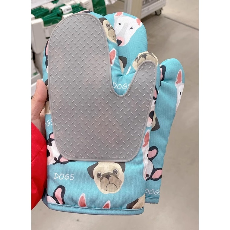 巴哥犬 PUG 巴哥 可愛狗狗 隔熱防燙手套 廚房烘焙手套-細節圖5