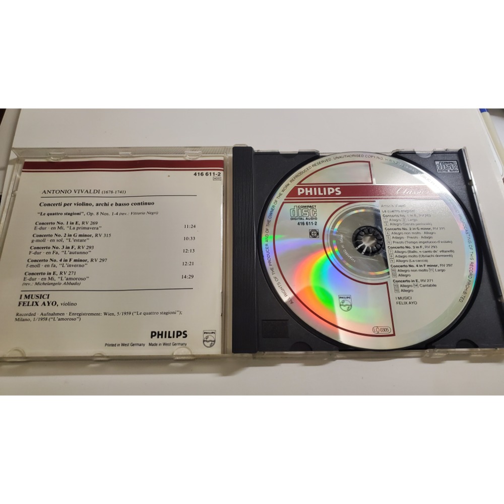 【PHILIPS】義大利音樂家合奏團 I MUSICI－－－-哎喲 Felix Ayo : 四季 ANRE的古典音樂入門-細節圖3