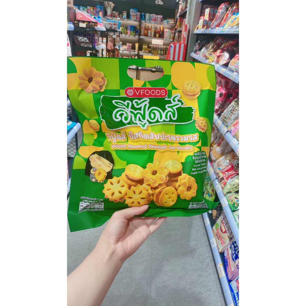 小吃貨進口零食 中科福雅店 vfoods 鳳梨夾心餅 歡樂夾心餅-規格圖2