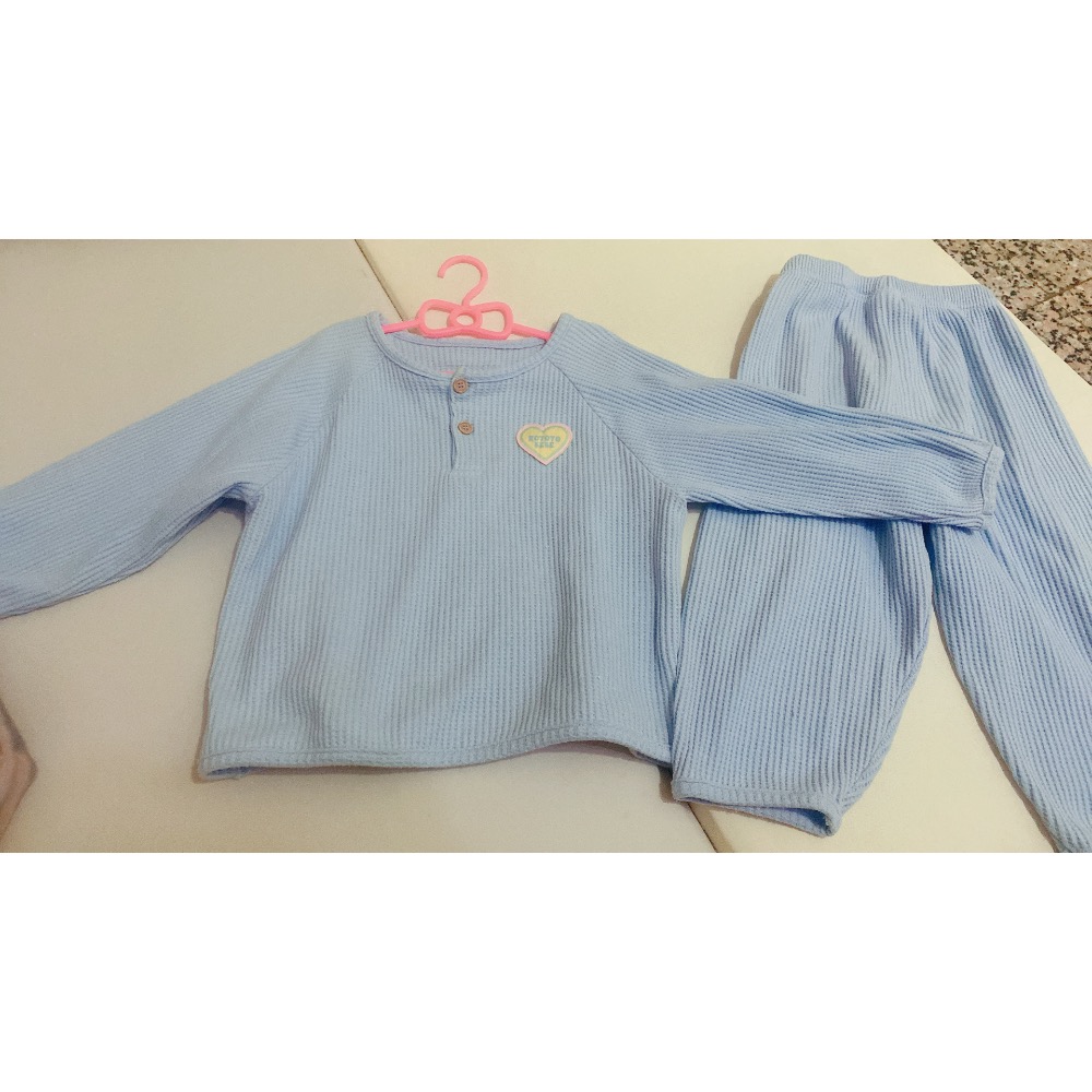 二手 Rototo Bebe 套裝 110 黃 藍 （領口微污）-細節圖2