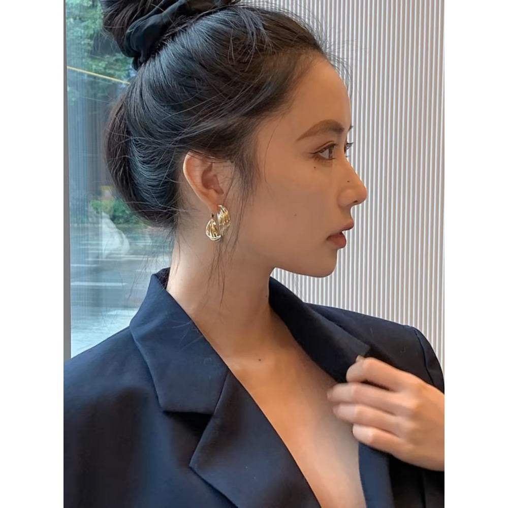 歐美風耳飾ins個性小眾耳環耳圈港風耳釘新款潮高級感輕奢-細節圖3
