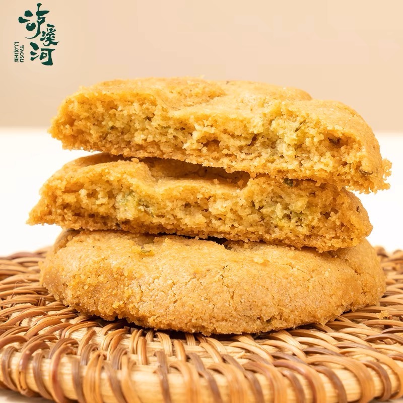 瀘溪河一口酥小桃酥餅乾蔥香味南京特產中式糕點早餐休閒零食小吃-細節圖2