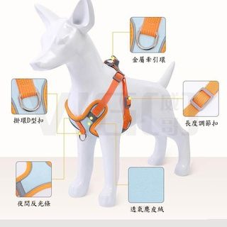 【現貨 超取免運費】背心式寵物胸背帶 狗牽繩胸背帶 胸背帶 牽繩 狗狗胸背帶 寵物胸背帶 狗狗背帶 狗鏈 狗牽繩-細節圖2