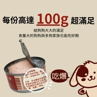 【威哥寵物】艾沛 IPET 吃好飽狗罐頭 100g 純肉罐頭 寵物罐頭 主食罐 全犬 雞肉底 犬罐 狗罐頭-細節圖2