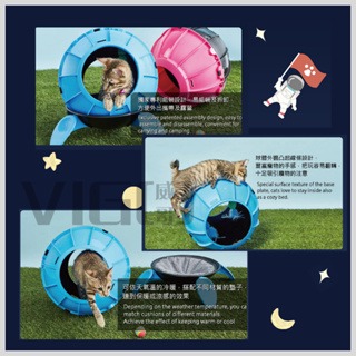 【威哥寵物】貓咪探索號 貓玩具 逗貓旋轉球 寵物玩具 貓窩 逗貓神器-細節圖2