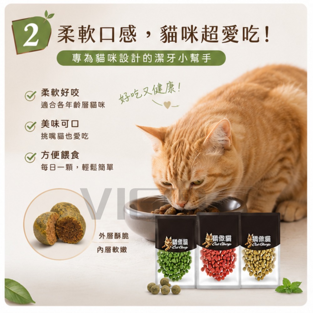 Cat Glory 驕傲貓 貓薄荷潔牙軟錠 (30g) 貓咪潔牙軟錠 貓潔牙 寵物潔牙軟錠 貓零食 貓點心-細節圖2