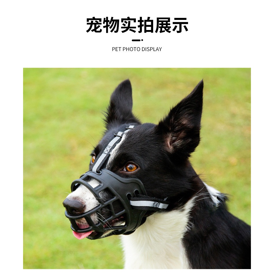 【威哥寵物】反光狗嘴套 中大型犬網狀嘴套 寵物口罩 狗嘴套 狗狗嘴罩 防咬防亂吃 中大型 網狀嘴套 網狀口罩-細節圖5