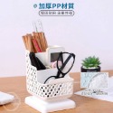 多功能仿藤編桌面收納架-規格圖7