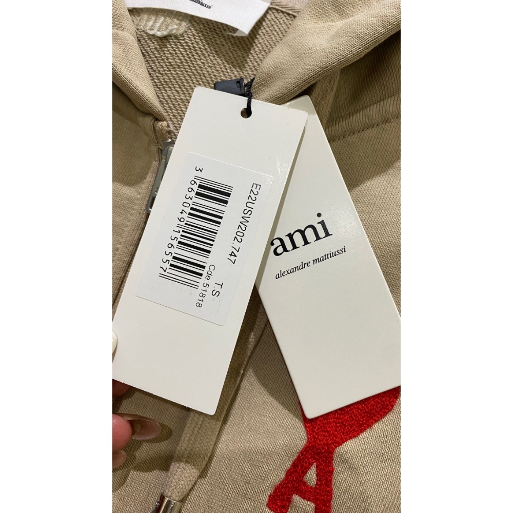 高端品牌 AMI純棉連帽外套-細節圖6