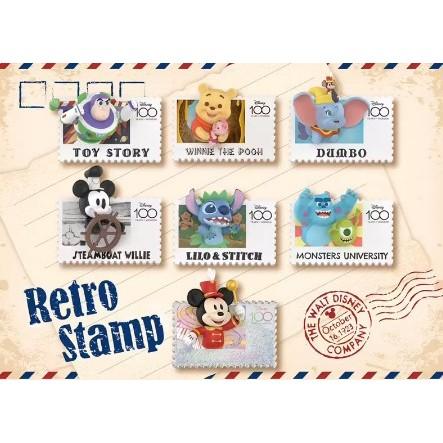 迪士尼 100周年 復古郵票磁鐵 確認款 毛怪 大眼仔 怪獸電力公司