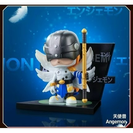 現貨 Popmart 泡泡瑪特 數碼寶貝冰箱貼系列 手辦 盲盒 確認款 天使獸 巴多拉獸-細節圖3