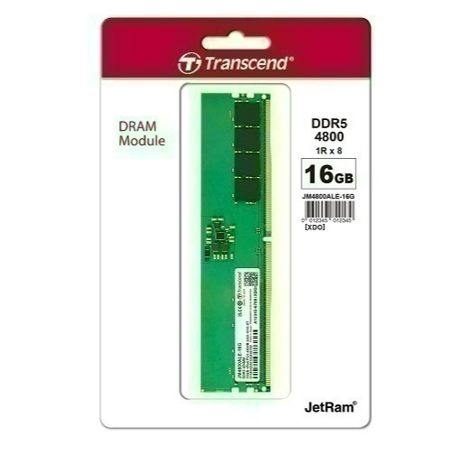 全新現貨含發票 Transcend創見 JetRam PC 16GB /  32GB DDR5 4800  桌上型記憶體-規格圖2