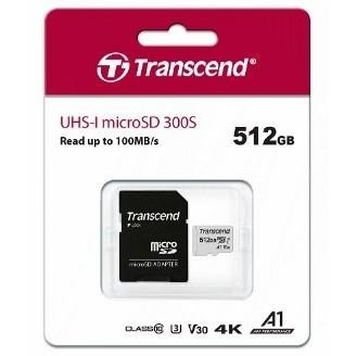 全新 現貨 含發票 代理商盒裝 創見 Transcend microSD 512GB 300S U1 記憶卡