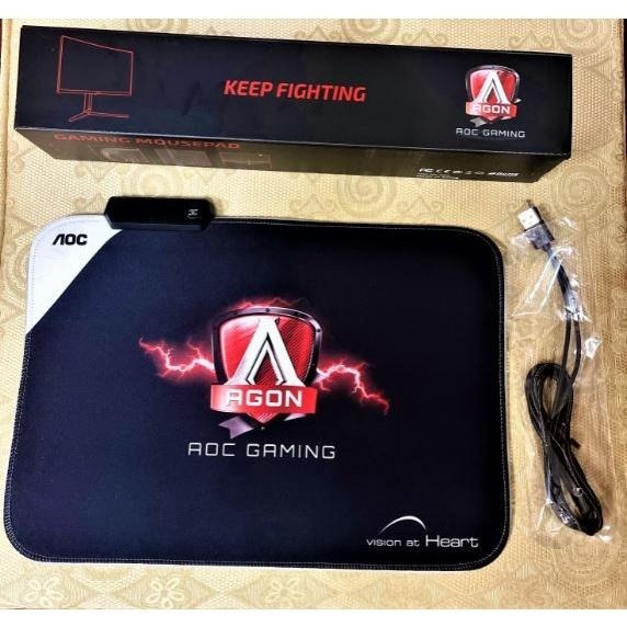 全新 雪原豹電競鼠墊 RYZEN 鼠墊 RGB滑鼠墊 AOC滑鼠墊 電競鼠墊 潮牌鼠墊 發光鼠墊-細節圖6