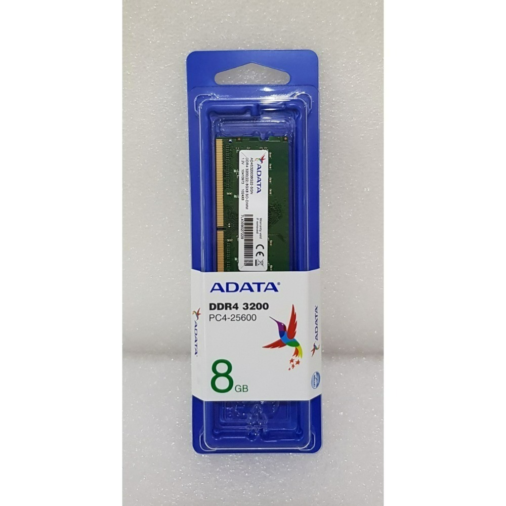 全新 含發票 代理商盒裝 威剛 DDR4 3200 NB 8G 16G 32G RAM 新製程 筆電用 記憶體-規格圖1